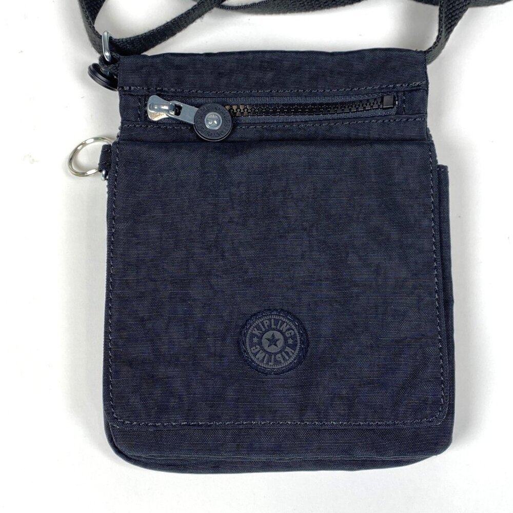 Kipling El Dorado Crossbody Bag Purse Black Flap Pocket Lightweight Travel